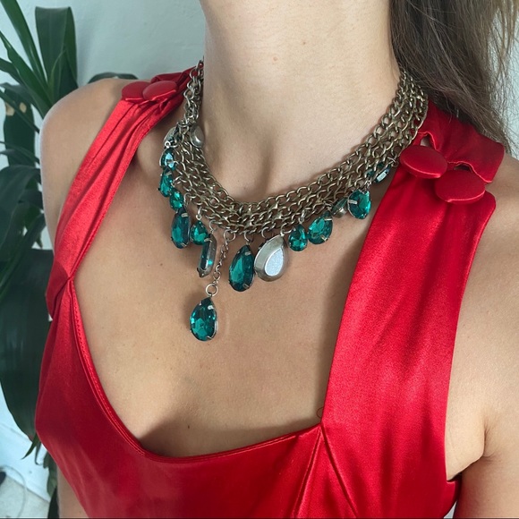 Beautiful Vintage 80’s satin evening gown. Sz 2/4 - Picture 3 of 6